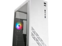 Mars Gaming MC100W - Caja Gaming ATX, ventilador 90mm FRGB, ventilación convect-cool, color blanco