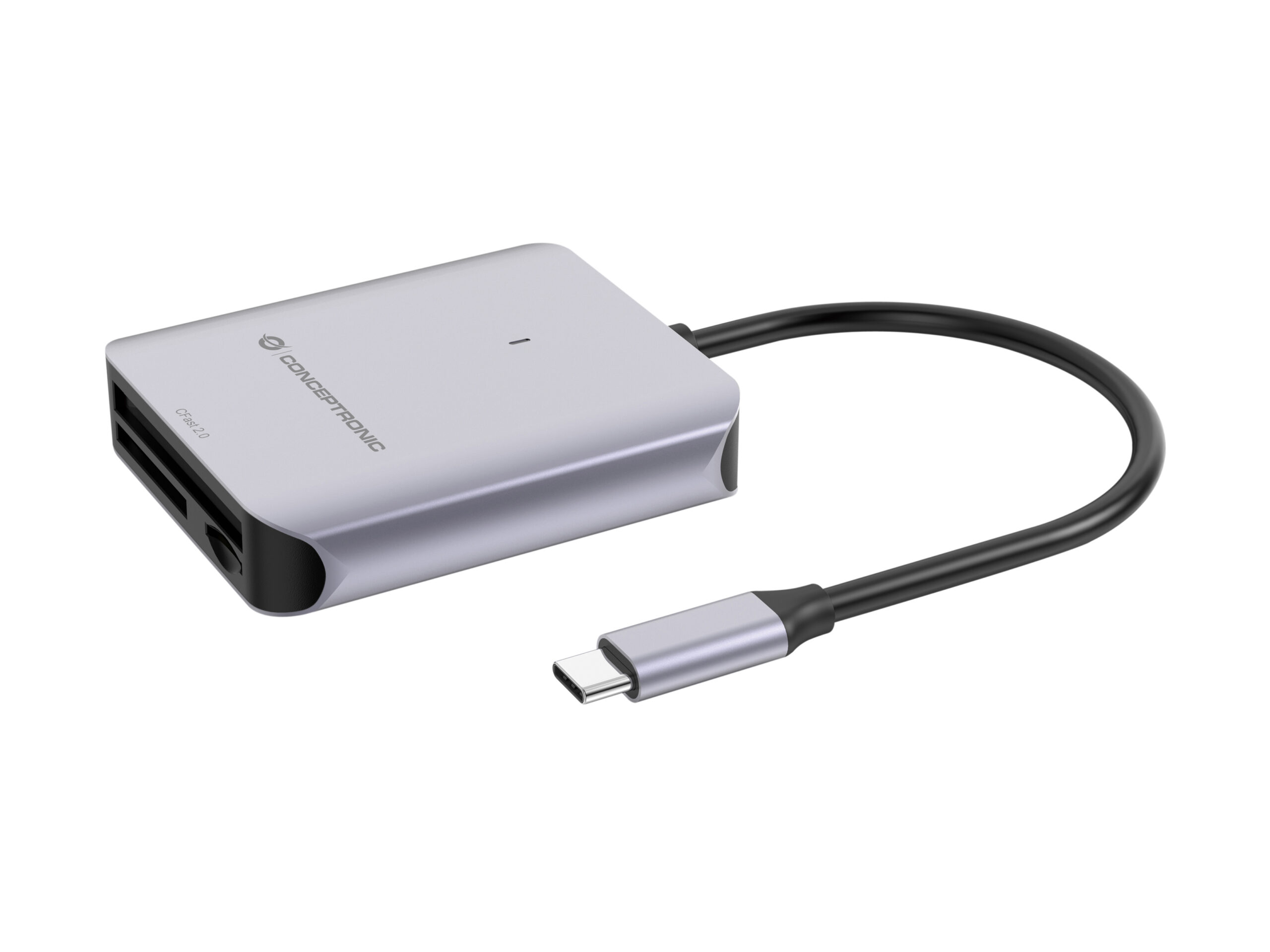 Conceptronic BIAN09G lector de tarjeta USB 3.2 Gen 2 Type-C Gris