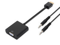 AISENS A122-0126 adaptador de cable de vídeo 0,1 m Negro
