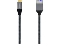 AISENS Cable USB 3.1 Gen2 Aluminio 10Gbps 3A, Tipo USB-C/M-A/M, Gris, 2.0M