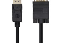 AISENS Cable Conversor DisplayPort A VGA, DP/M-VGA/M, Negro, 3.0m
