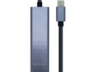 AISENS A109-0396 hub de interfaz USB 3.2 Gen 1 (3.1 Gen 1) Type-C Gris