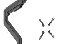 AISENS Soporte de mesa pro contrapeso giratorio e inclinable para monitor/TV 27kg (3 pivotes, 1 brazo) de 24-57, Negro