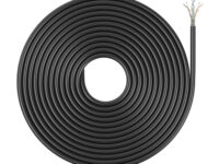 AISENS Cable de Red Exterior Impermeable RJ45 Cat.6 UTP Rígido CCA AWG23, Negro, 305M