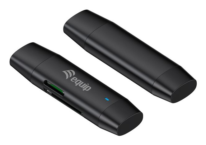 Equip 245462 lector de tarjeta USB 3.2 Gen 1 (3.1 Gen 1) Type-A/Type-C Negro - Imagen 2