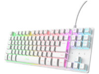 Trust GXT 833W Thado TKL teclado Juego USB QWERTY Español Blanco