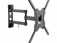AISENS Soporte ECO giratorio, inclinable para monitor/TV 30kg (3 Pivotes) de 32-55, Negro