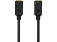 AISENS Cable DISPLAYPORT V1.2 4K@60Hz, DP/M-DP/M, Negro, 0.5M