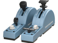 Thrustmaster TCA Quadrant Add-On Airbus Edition Azul Simulador de Vuelo Analógico/Digital PC