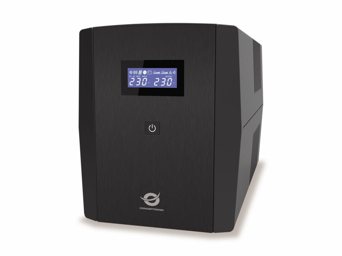 Conceptronic ZEUS08E sistema de alimentación ininterrumpida (UPS) Línea interactiva 1,5 kVA 900 W 6 salidas AC