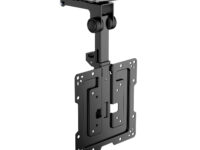 AISENS Soporte de Techo Giratorio, Plegable para Monitor/TV 20Kg de 19-43, Negro