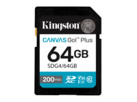 Kingston Technology Canvas Go! Plus 64GB SDXC Canvas Go Plus Gen4 200MB/s C10 UHS-I U3 V30
