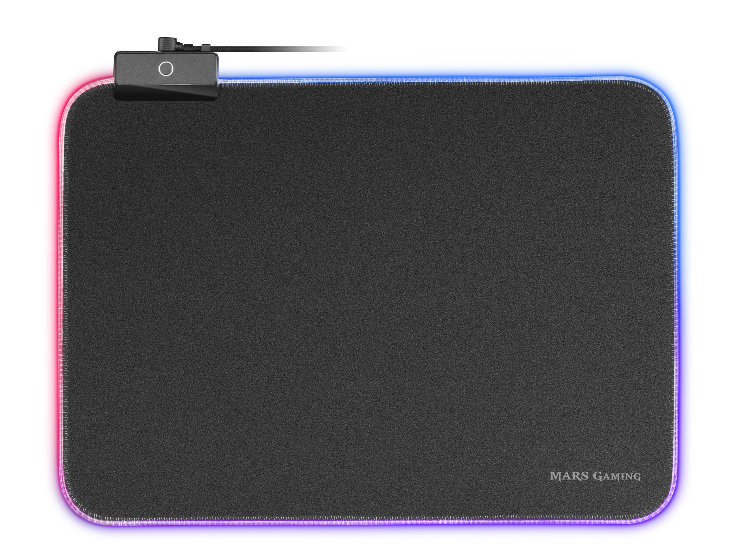 Mars Gaming MMPRGBL, Alfombrilla Gaming, RGB Chroma 12 Modos, Nanotextil, Negro