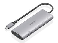 AISENS USB-C Dock 7 en 1, USB-C a 1xHDMI, 1xUSB-A 10G, 2xUSB-C 10G, 1xSD, 1xMicroSD, 1xUSB-C PD 100W, Gris, 20cm