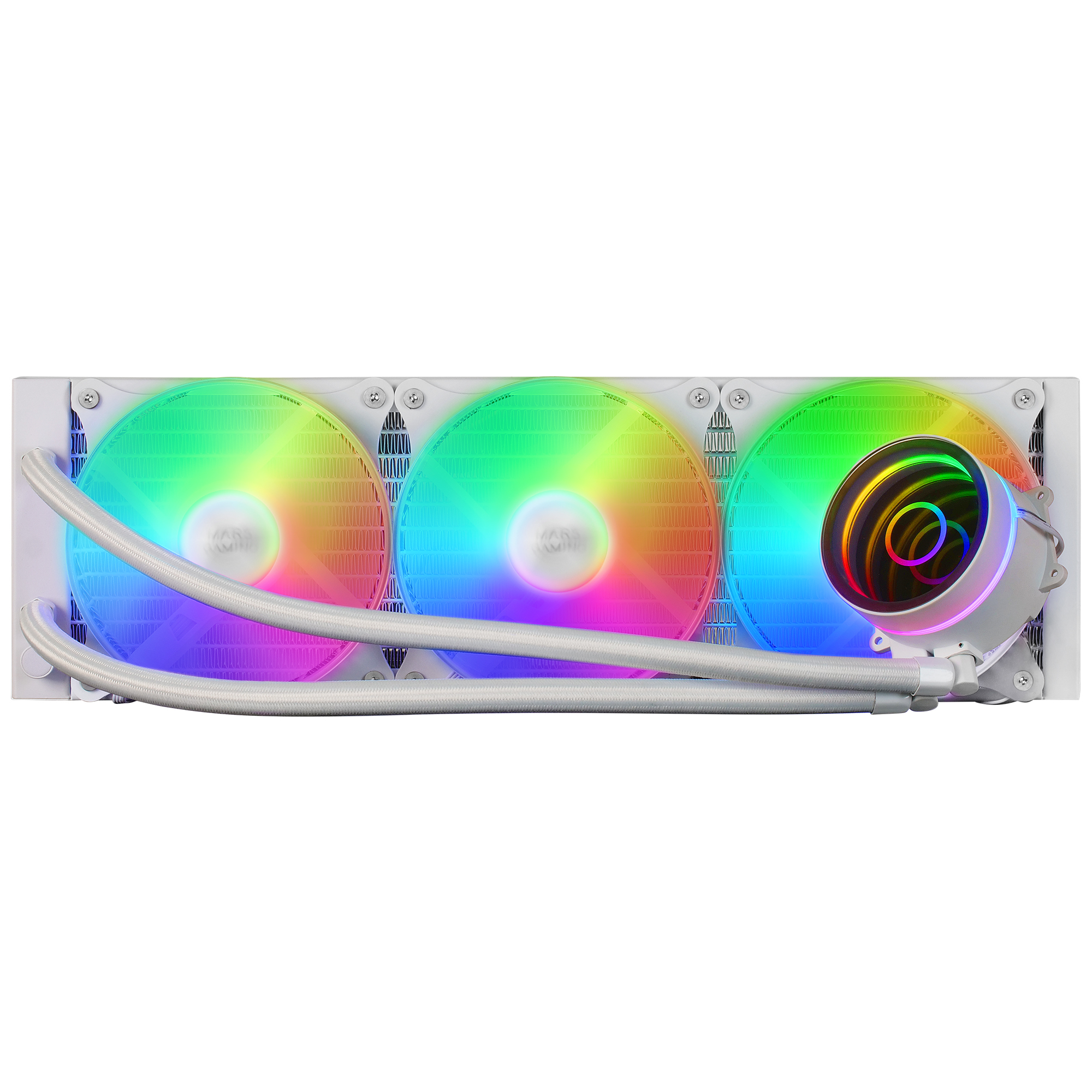 Mars Gaming ML-ONE360 Blanco, Refrigeración Líquida CPU, TDP 550W, Espejo Infinito, 3 Ventiladores Silenciosos, Multisocket Universal - Imagen 2