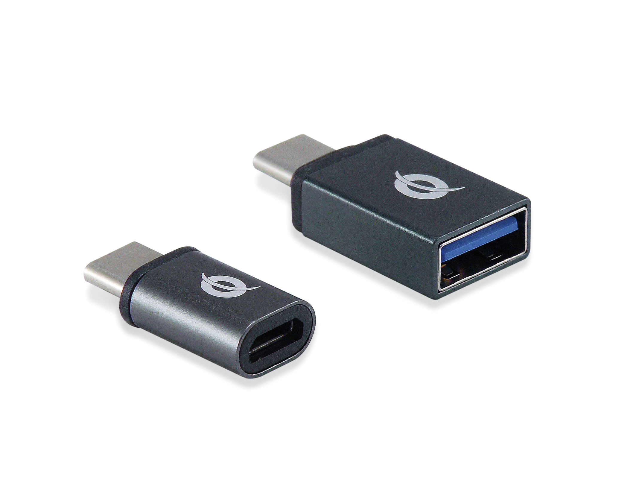 Conceptronic DONN04G cambiador de género para cable USB 3.1 Gen 1 Type-C, USB 2.0 Type-C USB 3.1 Gen 1 Type-A, USB 2.0 Micro Negro