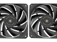 Mars Gaming MF-NCLX2, Kit 2x Ventiladores Ultrasilenciosos 120mm, Diseño Aspas Híbridas, Ventiladores 2en1 con Rodamiento FDB de Cobre Hiperbalanceado, Sistema Conexión PWM, Pads Antivibración, Negro