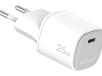 Celly UPTC1USBC25WWH cargador de dispositivo móvil Cámara digital, Micrófono, Smartphone, Teléfono Blanco USB Interior