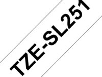 Brother TZESL251 cinta para impresora de etiquetas Negro sobre blanco