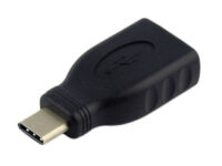 AISENS A108-0323 cambiador de género para cable USB-C USB-A Negro
