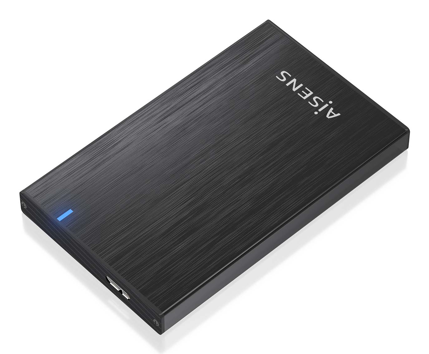 AISENS Caja externa 2.5' ASE-2527B 9.5mm SATA a USB 3.0/USB3.1 Gen1, Negro - Imagen 2