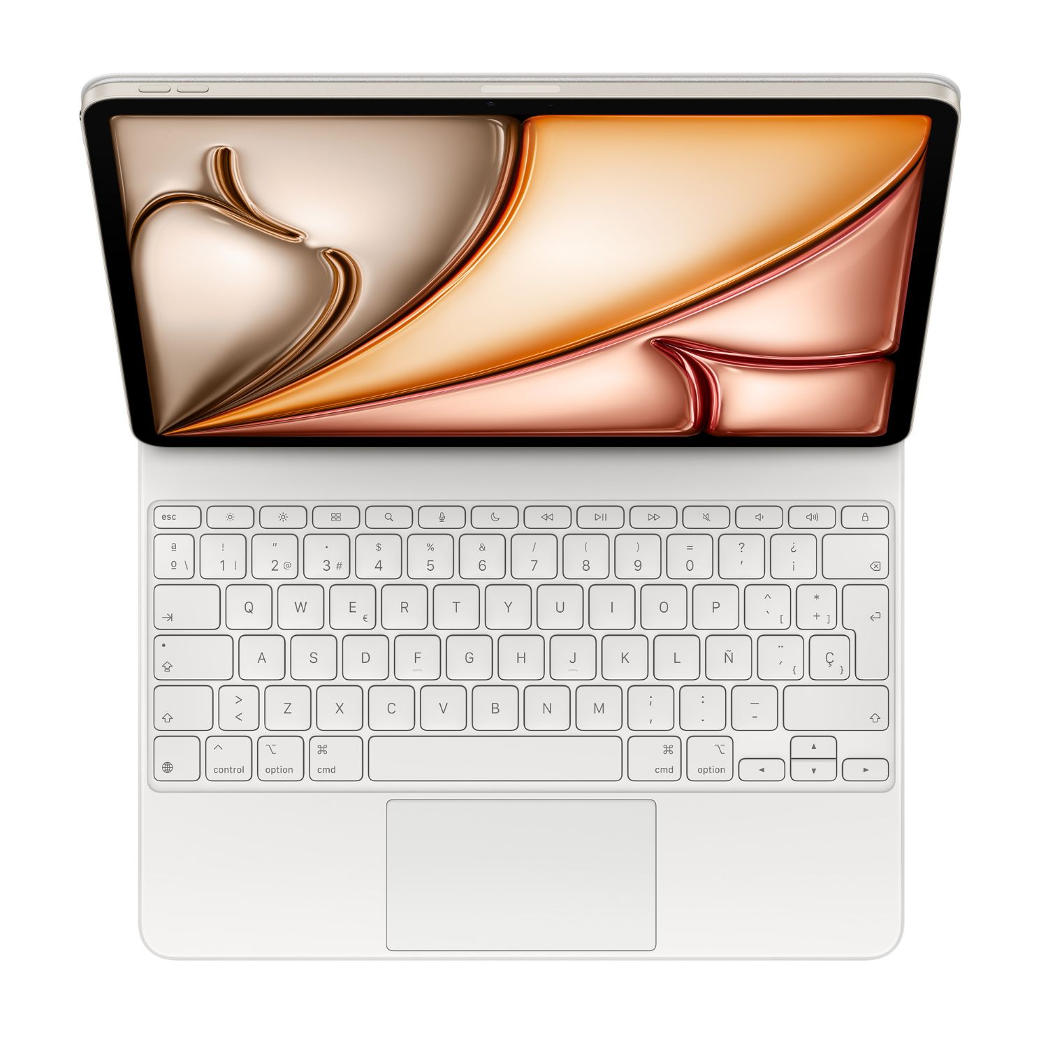 Teclado Apple Magic Keyboard con Trackpad iPad Air 13' Blanco (MDFW4Y/A) - Imagen 3