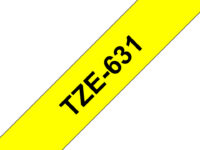 Brother TZE-631 cinta para impresora de etiquetas Negro sobre amarillo