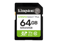 Kingston Technology 64 GB SDXC Canvas Select Plus Gen3 100 MB/s C10 UHS-I U1 V10