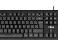 Nilox NXKME0011 teclado Ratón incluido Oficina USB Español Negro
