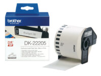 Brother DK-22205 cinta para impresora de etiquetas Negro sobre blanco